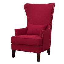 Maroon on sale wingback chair